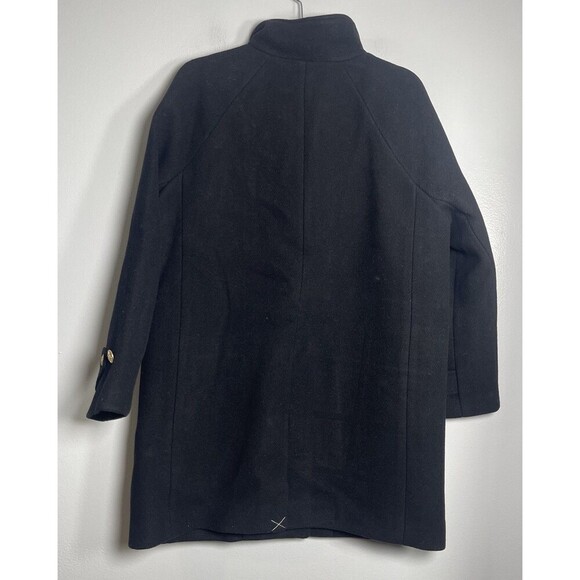 J.CREW Toscana Coat Italian Stadium Cloth Wool Blend 6 Black NEW Jacket CE180 - Picture 7 of 14